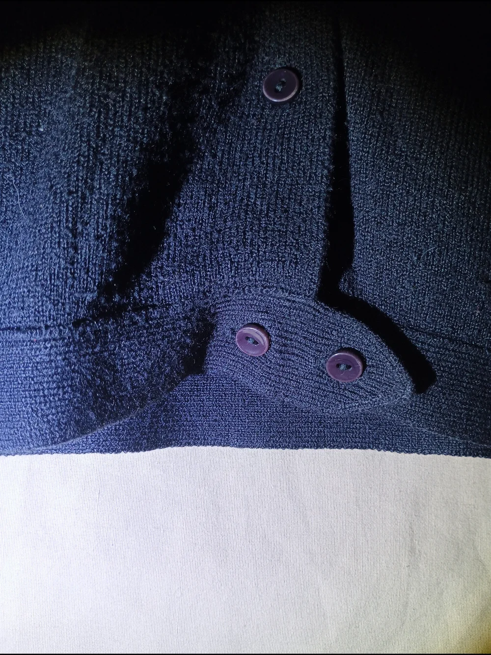 Vintage 90s Express Tricot Black Knit Polo Sweater Large